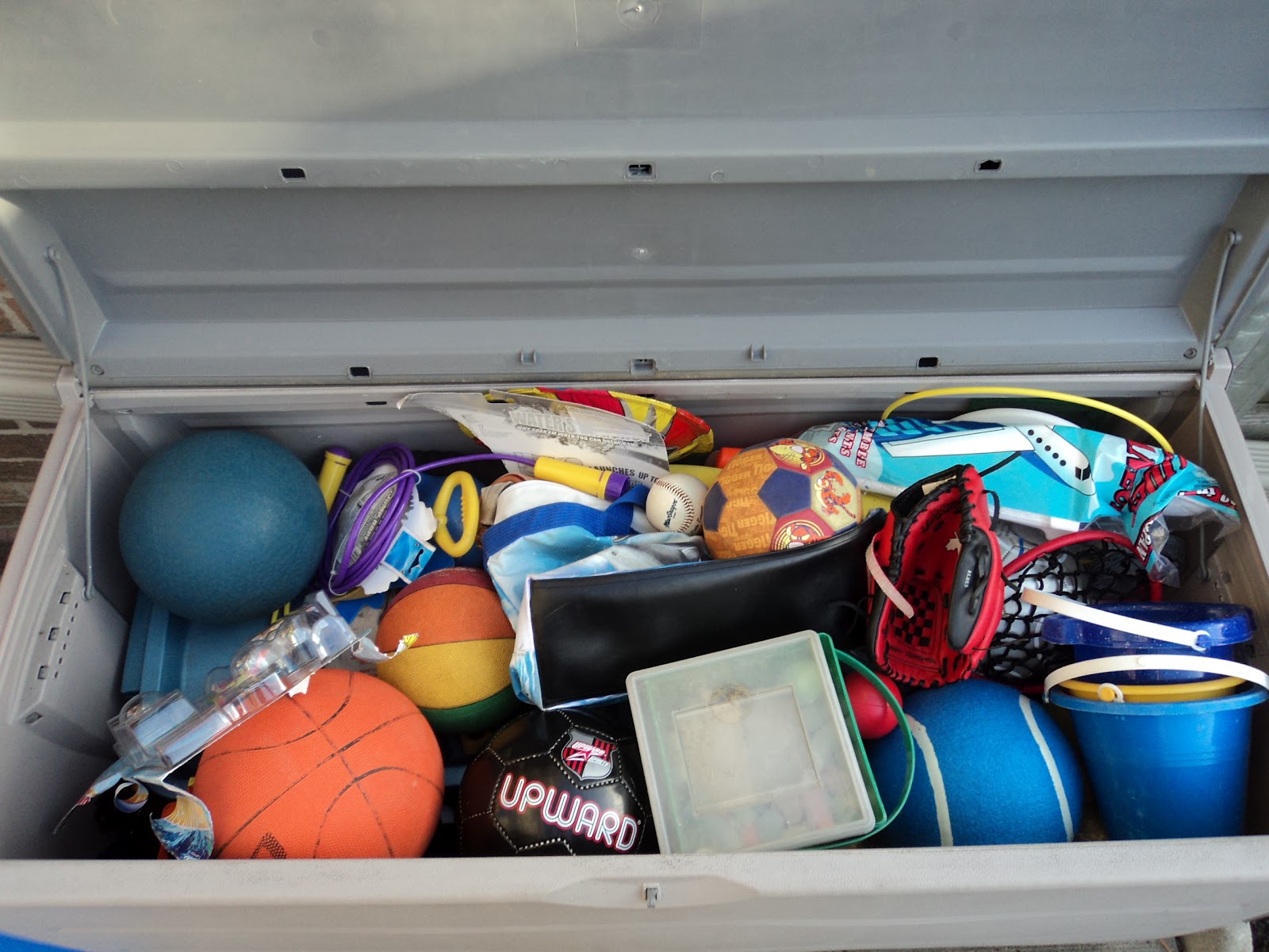 Organizing Our Backyard Deck Box From Overwhelmed to Organized