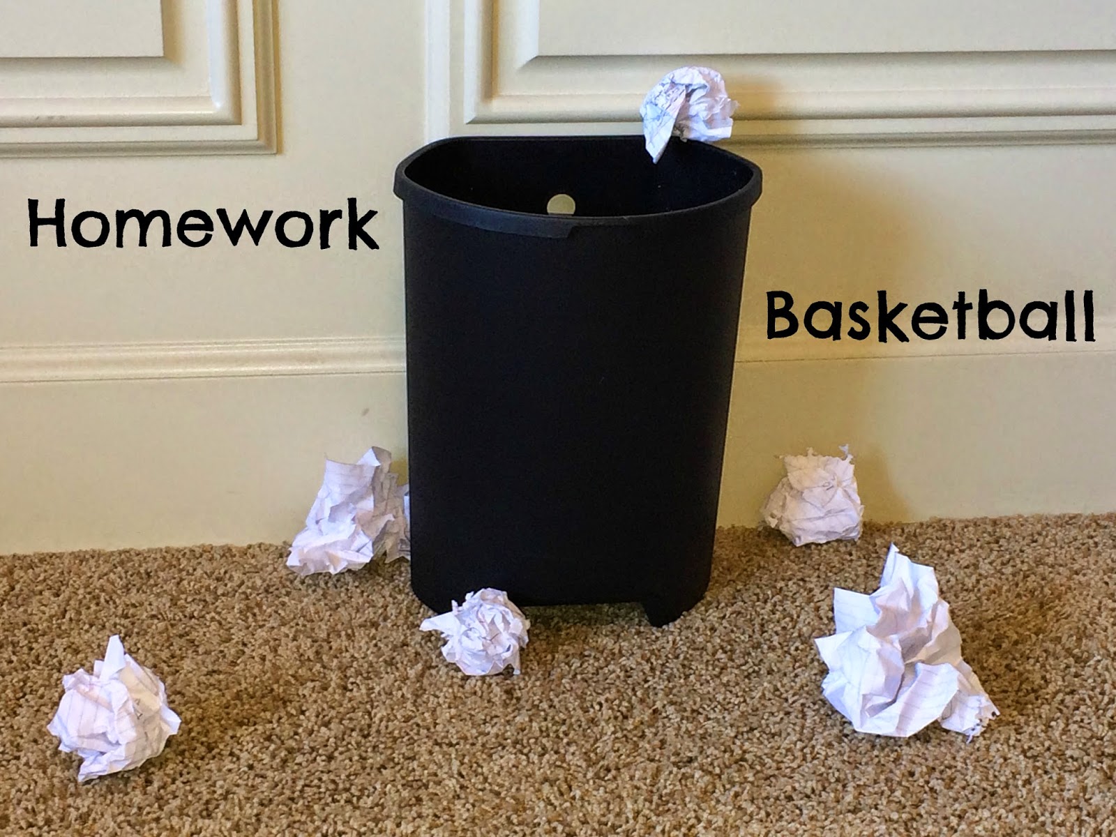Planning Playtime Home Work Tip of the Week... Home Work Basketball!!