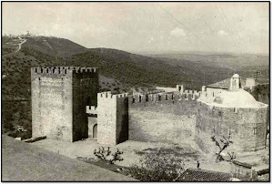 FOTO ANTIGA DO CASTELO DE ELVAS E FORTE DA GRAÇA