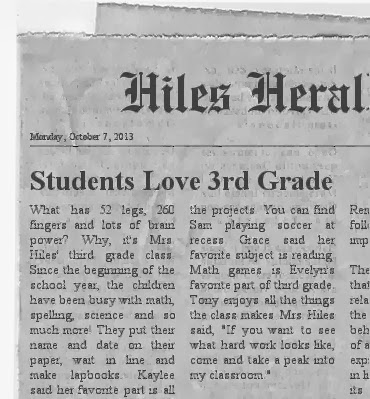 How to write a newspaper article for school picture