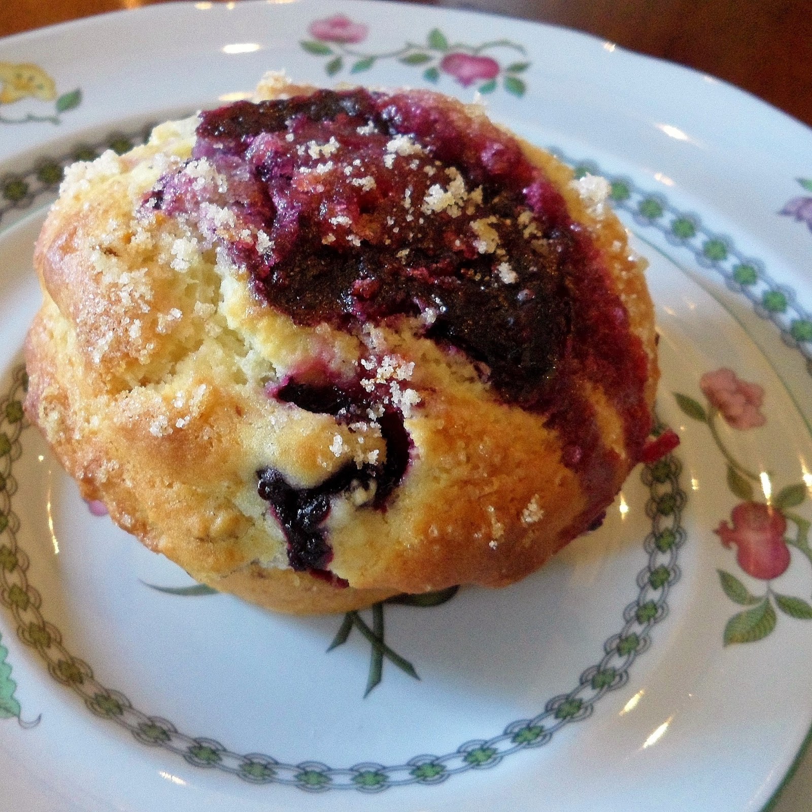 Sage Trifle Fresh Blueberry Muffins with Easy Blueberry Jam and a