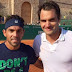 Víctor Estrella entrenó con Roger Federer en Monte Carlo