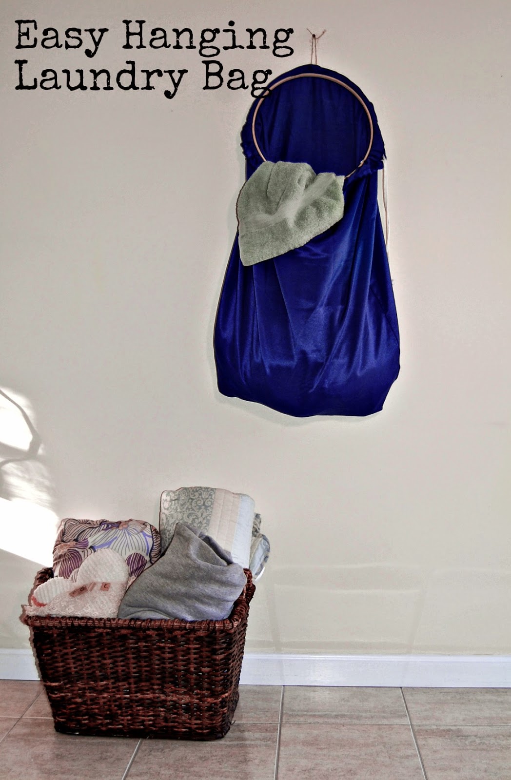Ms Marie DIY Designs Easy hanging laundry bag