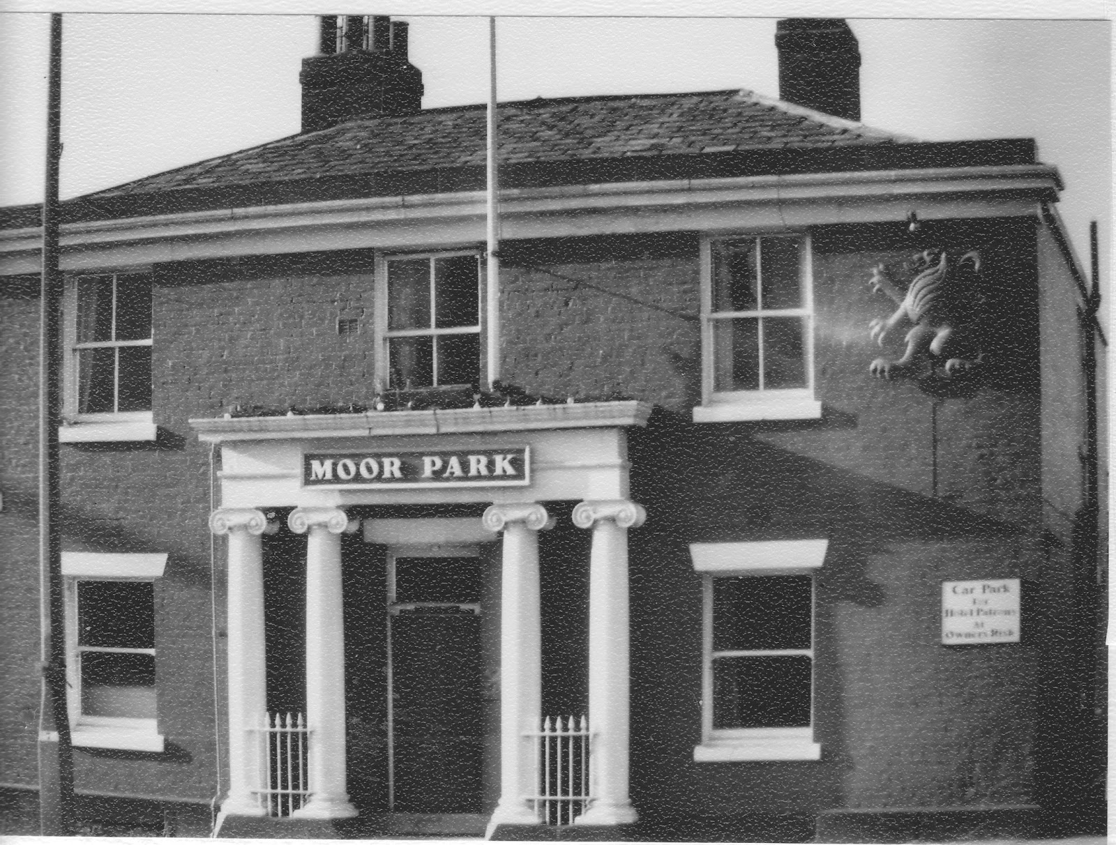 PRESTON'S INNS, TAVERNS and BEERHOUSES MOOR PARK INN, Garstang Road