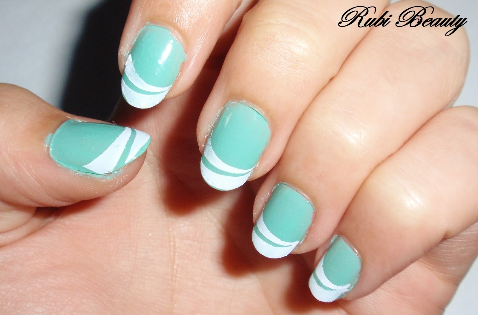 RubiBeauty Nail Art Stamping French Manicure