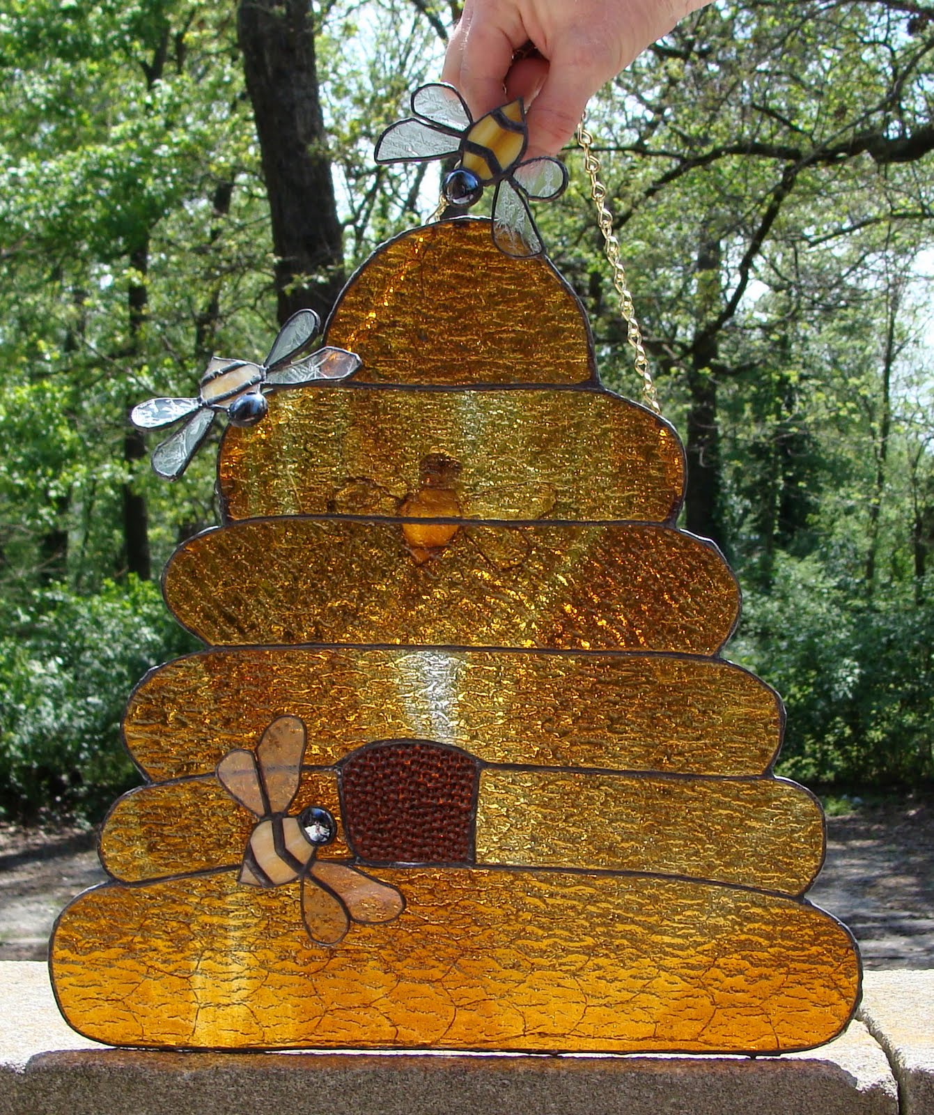 stained glass beehive Google Search Stained glass diy, Stained