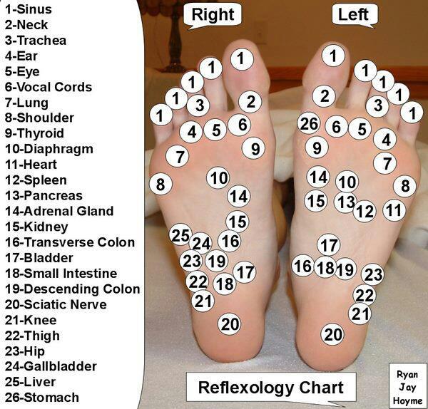 Acupressure Chart Feet