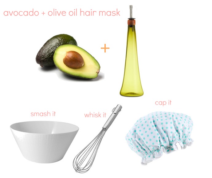 peace. love. & good food.: Avocado + Olive Oil Hair Mask