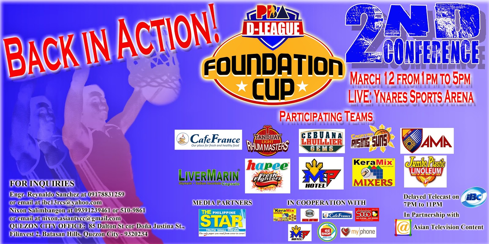 PBA DLeague Foundation Cup Starts on March 12 at Ynares Sports Arena
