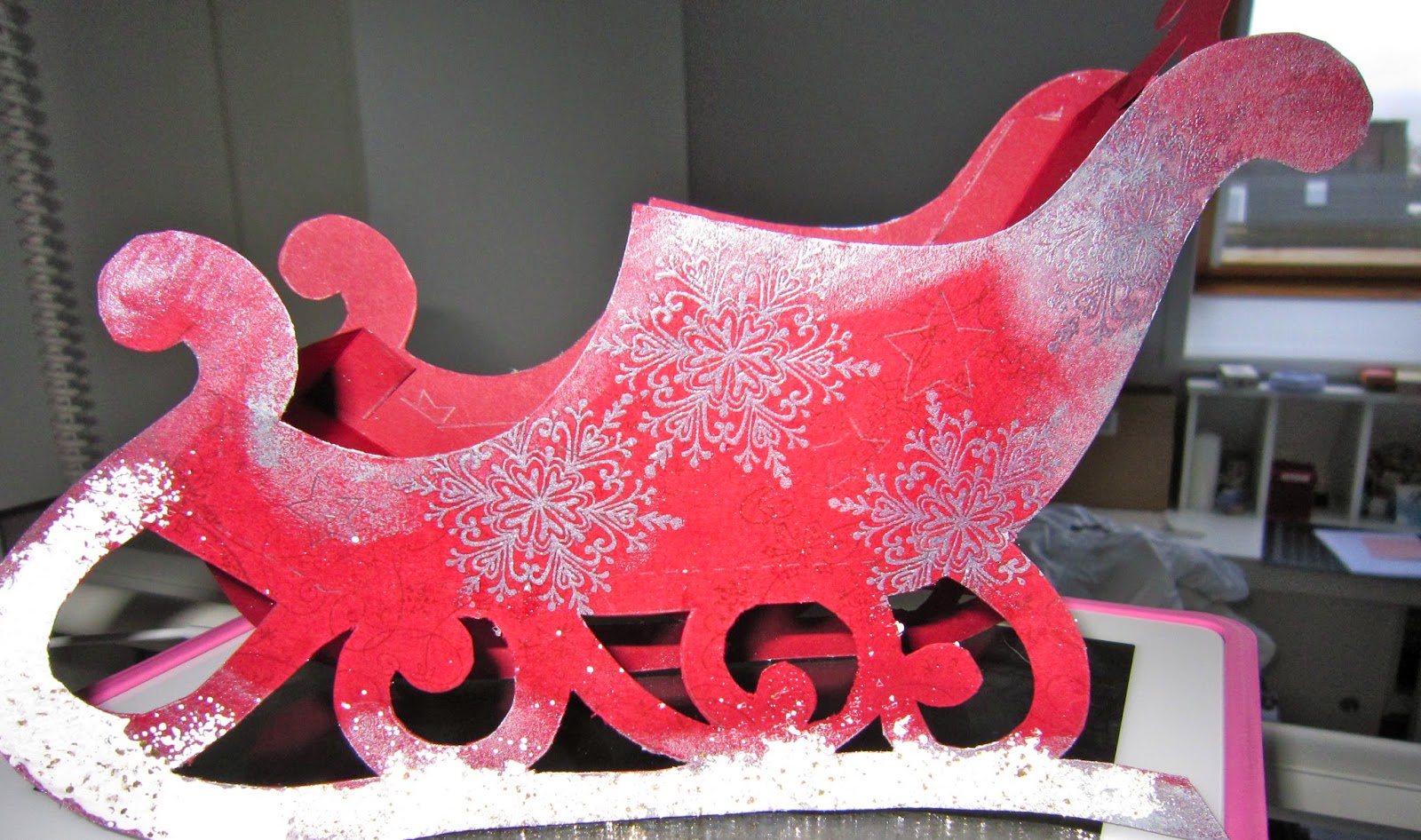 het creatieve zwaantje een arreslee voor de Kerst
