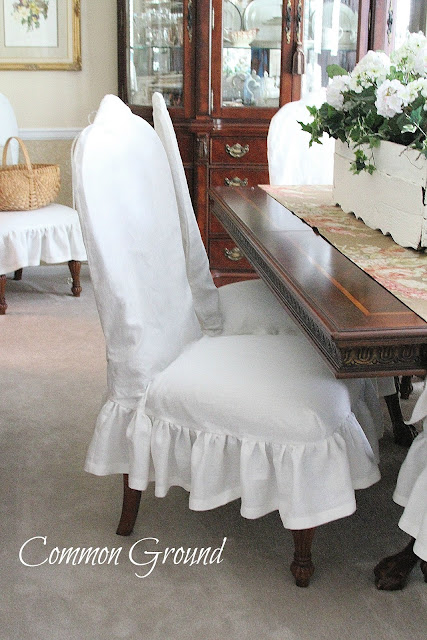 common ground dining chairs slip cover reveal