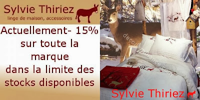 sylvie Thiriez -15% sur le linge et la deco