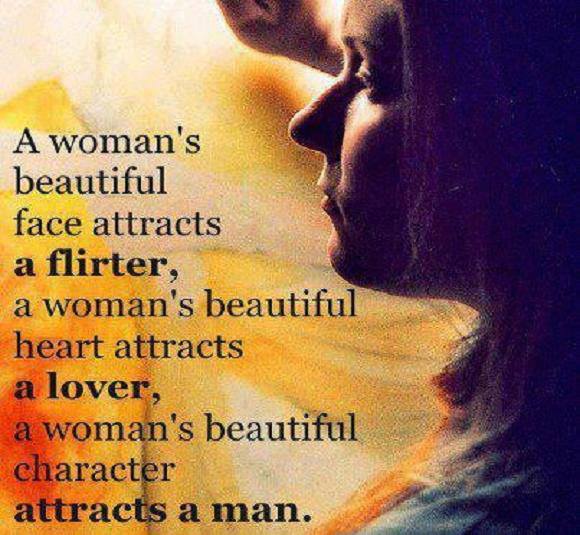 life inspiration quotes How A Woman Attracts A Man Inspirational Quote