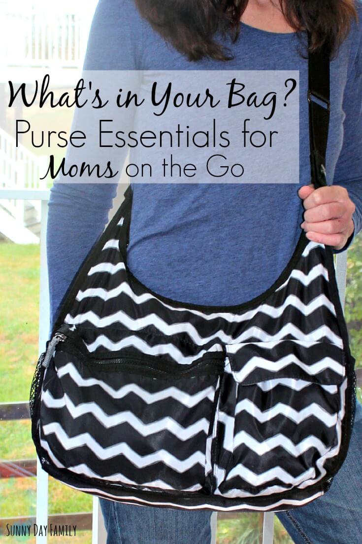 What's in Your Bag? 5 Purse Essentials for Moms on the Go Sunny Day