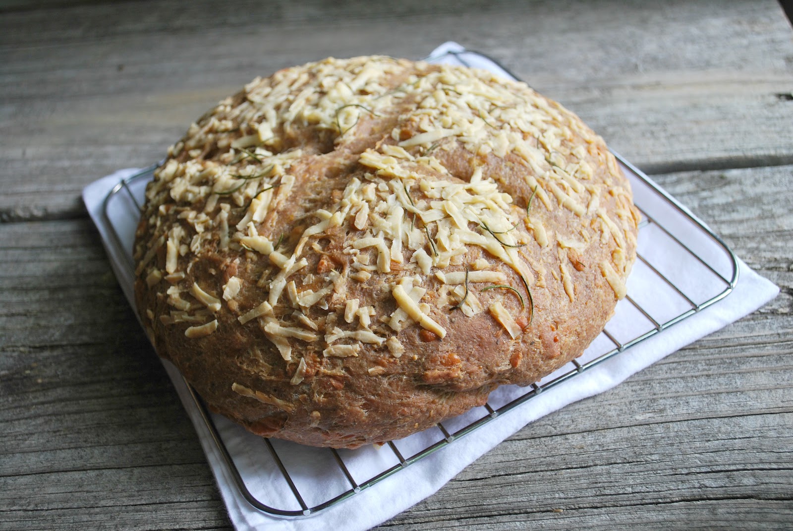 Cheese Please Rosemary Asiago Cheese Bread {Whole Wheat}