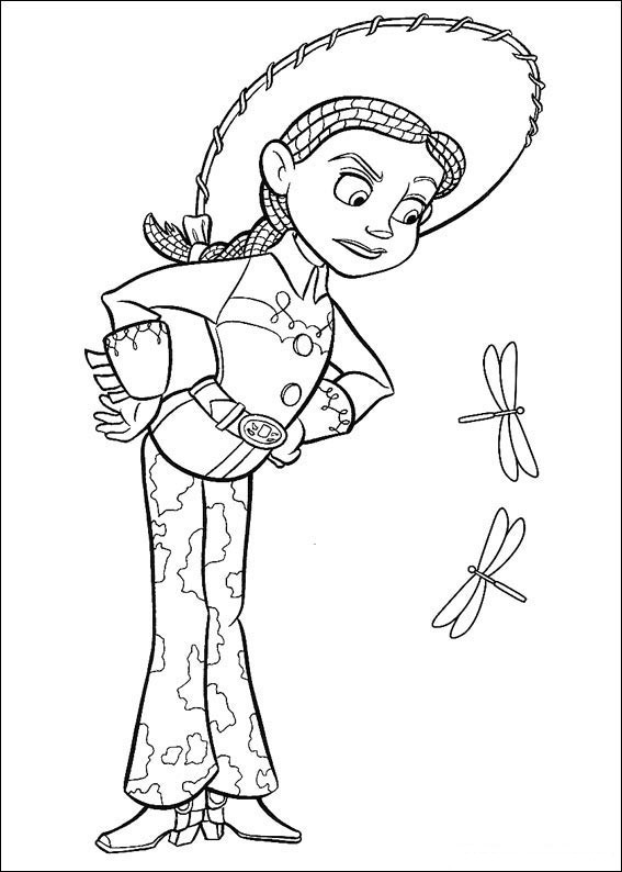 Walt Disney Toy Story Jessie Coloring Pages title=
