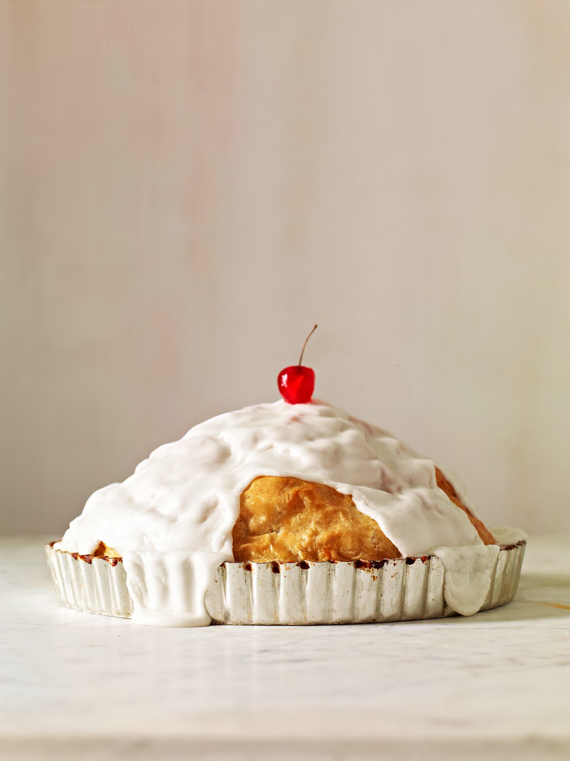 Snowcapped Pie, Cherry on Top!
