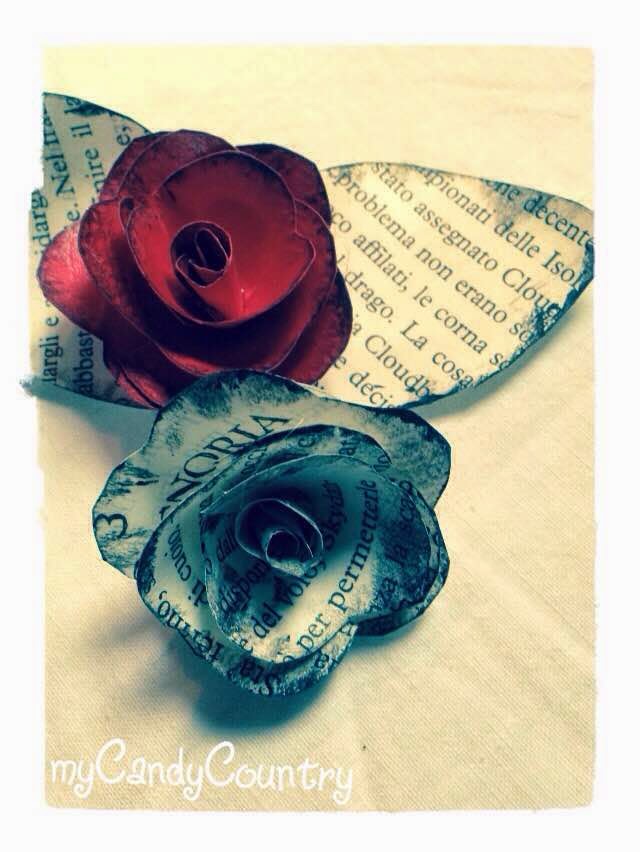 Rose di Carta per San Valentino... la mano scrive parole d'amore San Valentino fai da te 
