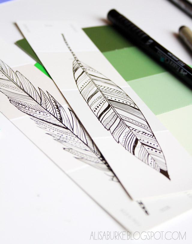 alisaburke paint chip doodles