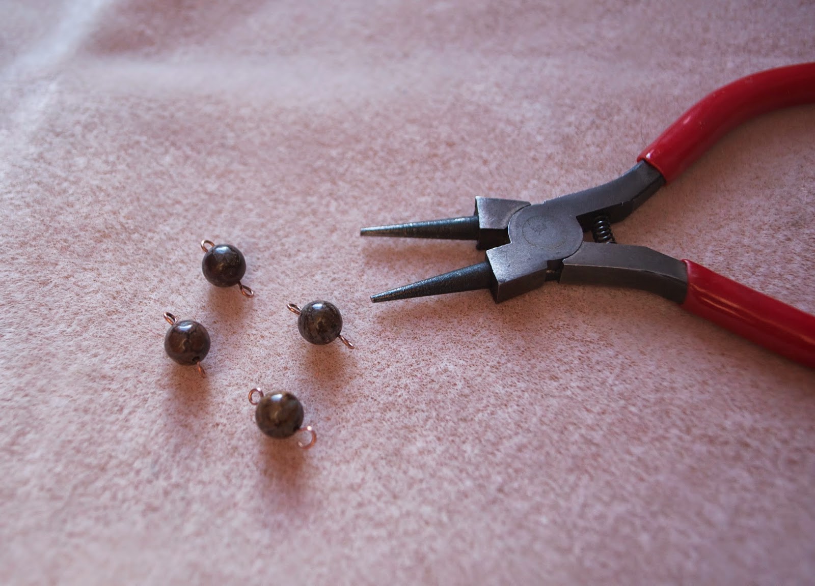 DIY Copper Beaded Chain Necklace & Blog Hop My Girlish Whims