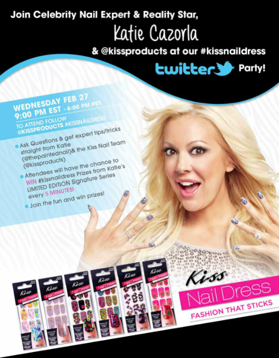 TWITTER PARTY w/ Kiss Nail Dress Brand Ambassador Katie Cazorla It's