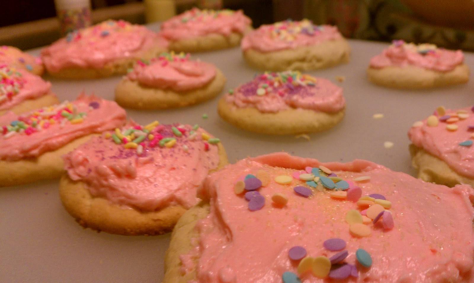 The Maternal Foodie Bakery Style Frosted Sugar Cookies