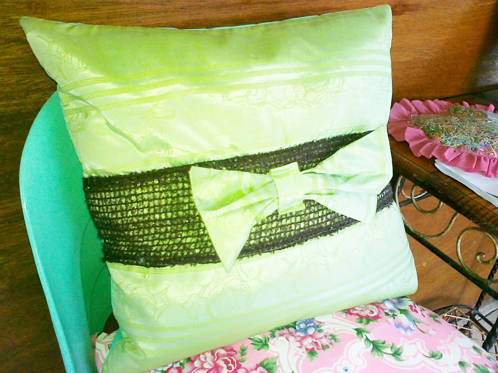 Helping Mother Earth Recycled Pillows Sale Exhibit