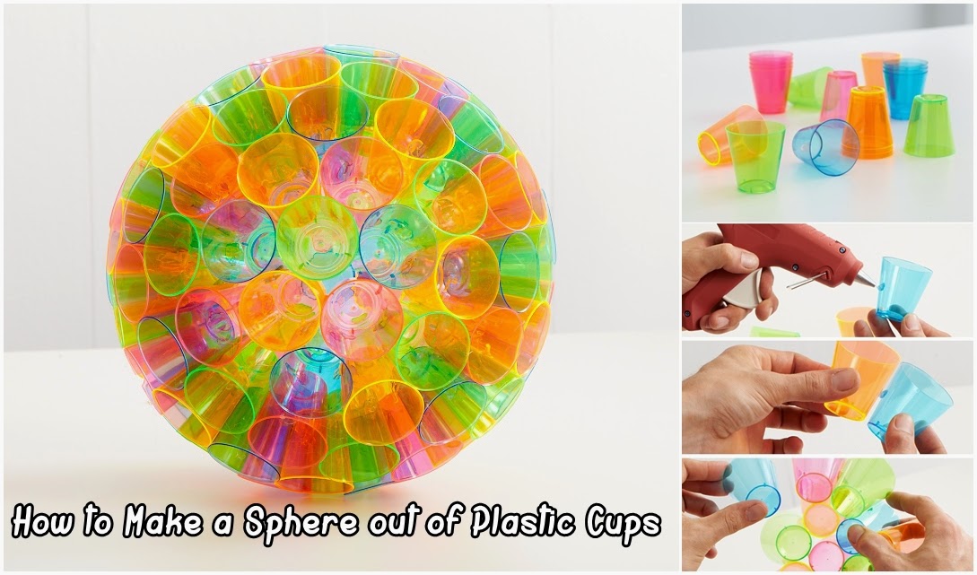 How to Make a Sphere out of Plastic Cups DIY Craft Projects