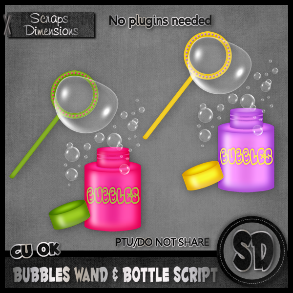 Bubble Bottle Label Template