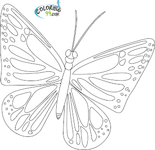 monarch butterfly coloring pages for kids