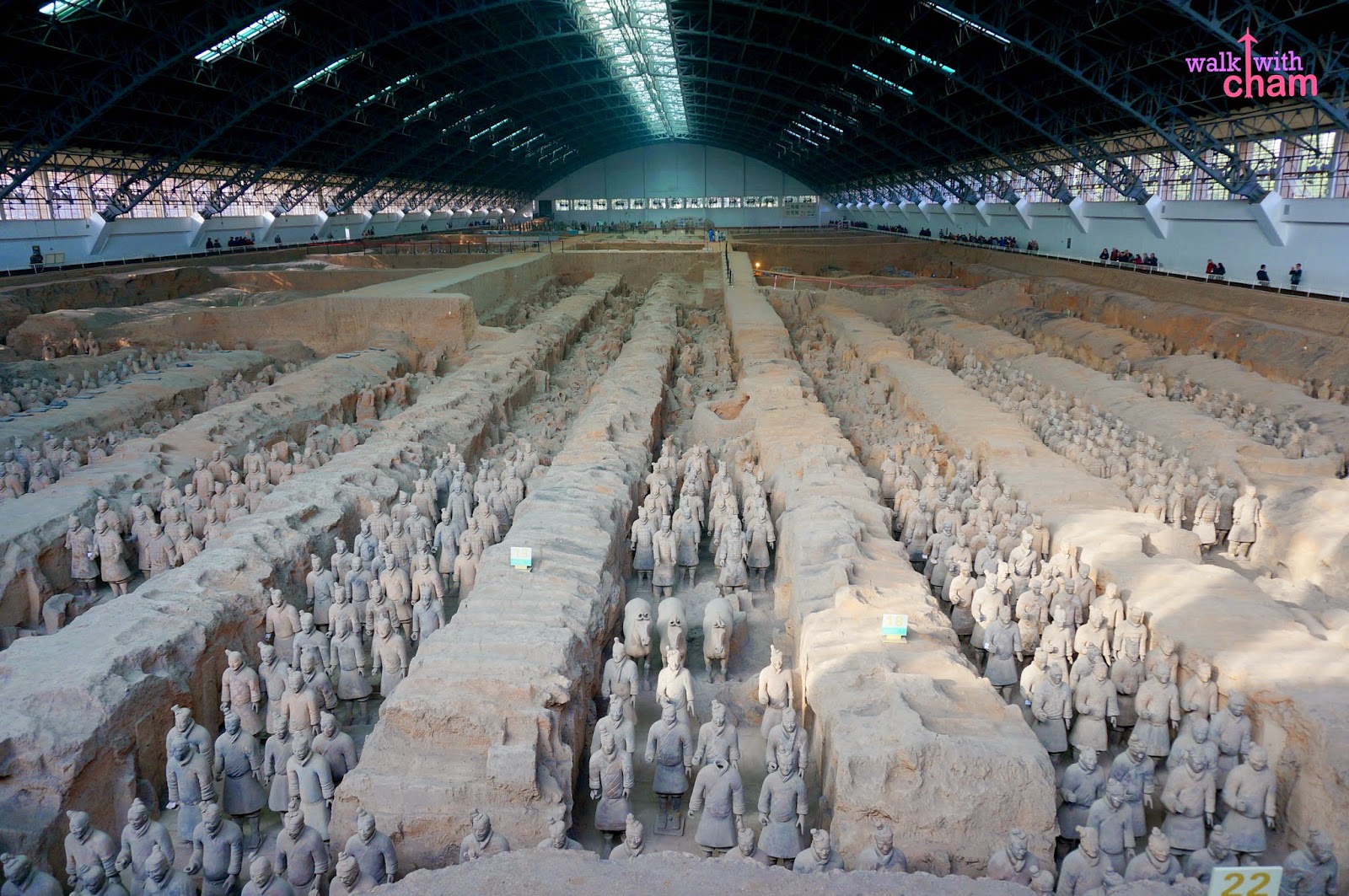 Walk with Cham Terracotta Warriors Museum Xi'an China