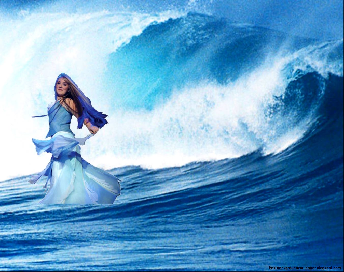 Dancing in the blue sea waves Sea and beach Picture Dancing in the blue sea waves Sea and beach Picture