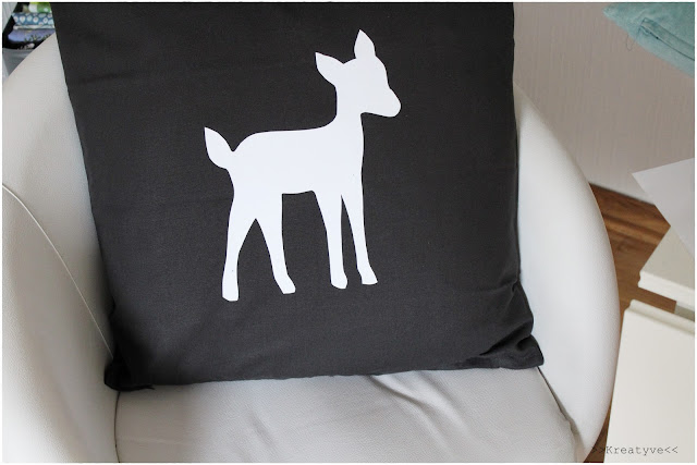 Kreatyve DIY Reh Kissen + Freebie Vorlage