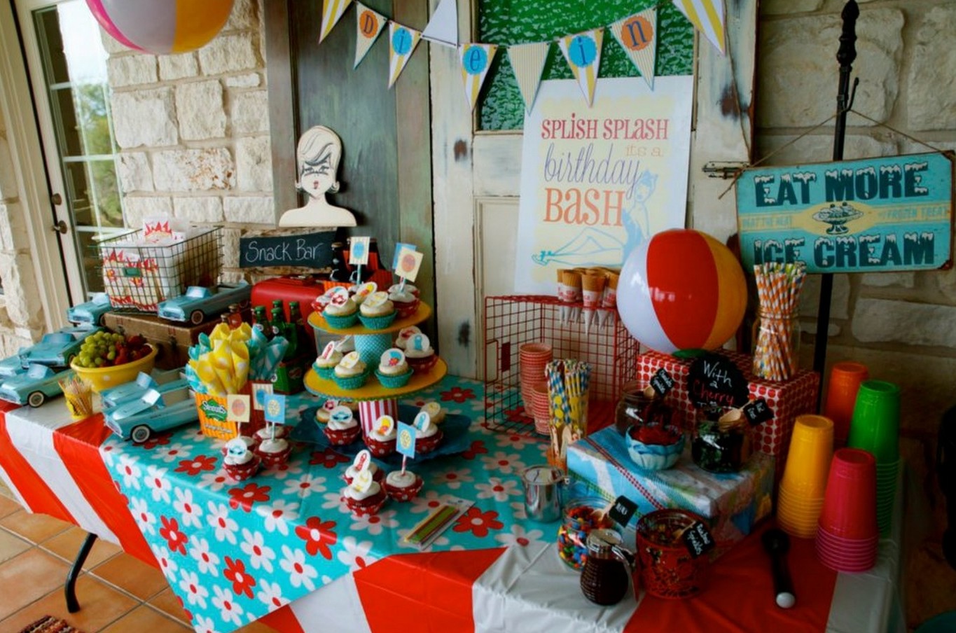 52 Mantels Retro Swim Party!