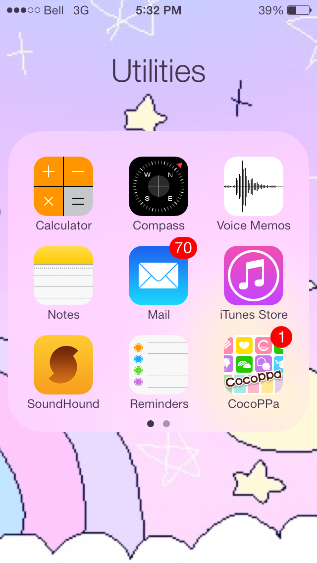 iphone utilities folder ios thoughts chilling kind random ass then which things