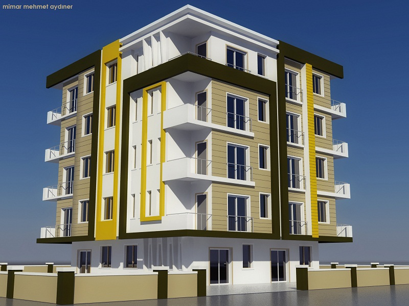 Mimar Mehmet Aydıner Antalya�da Çeşitli Konut Projeleri 3DS Max