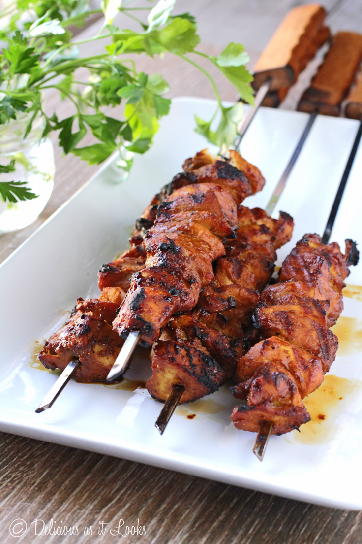 Delicious as it Looks Grilled Chicken Satay Kabobs (LowFODMAP)