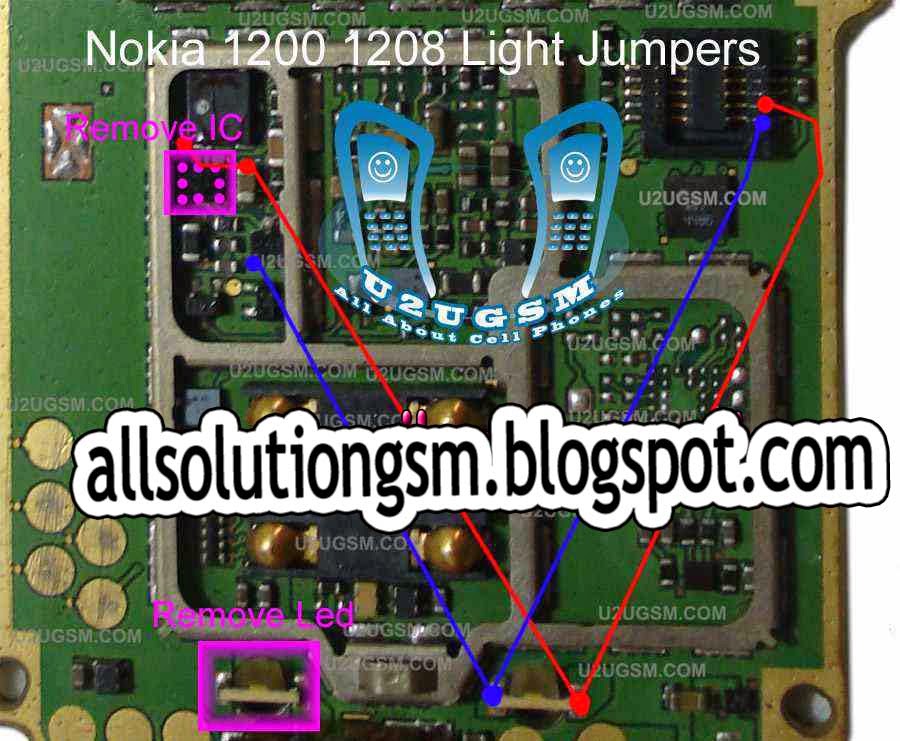 gsmfullfreesolution nokia 1200 1208 light solution ways