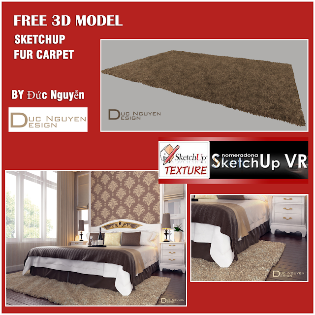 sketchup model fur carpet and visopt