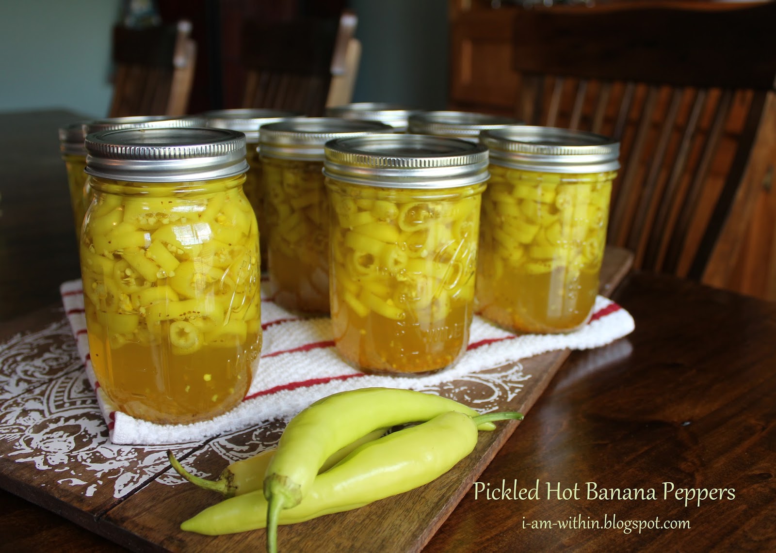 I Am Within Sweet Pickled Hot Banana Peppers