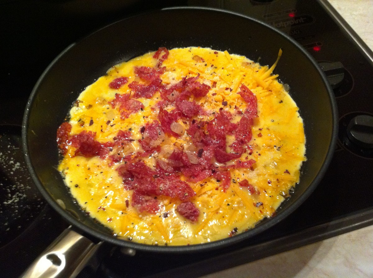 salami and eggs