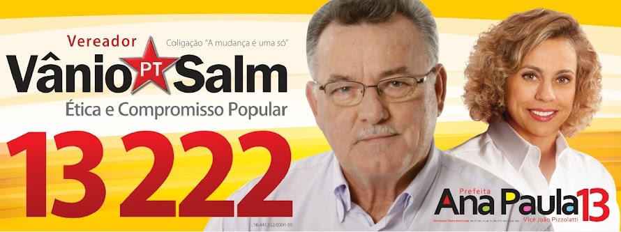 Vereador Vânio F. Salm - PT