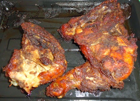 Ayam panggang BBQ sedap, cara panggang ayam guna oven, resepi ayam panggang, gambar ayam panggang