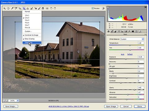 Clear Undo Crop And Straighten In Adobe Camera Raw Designeasy