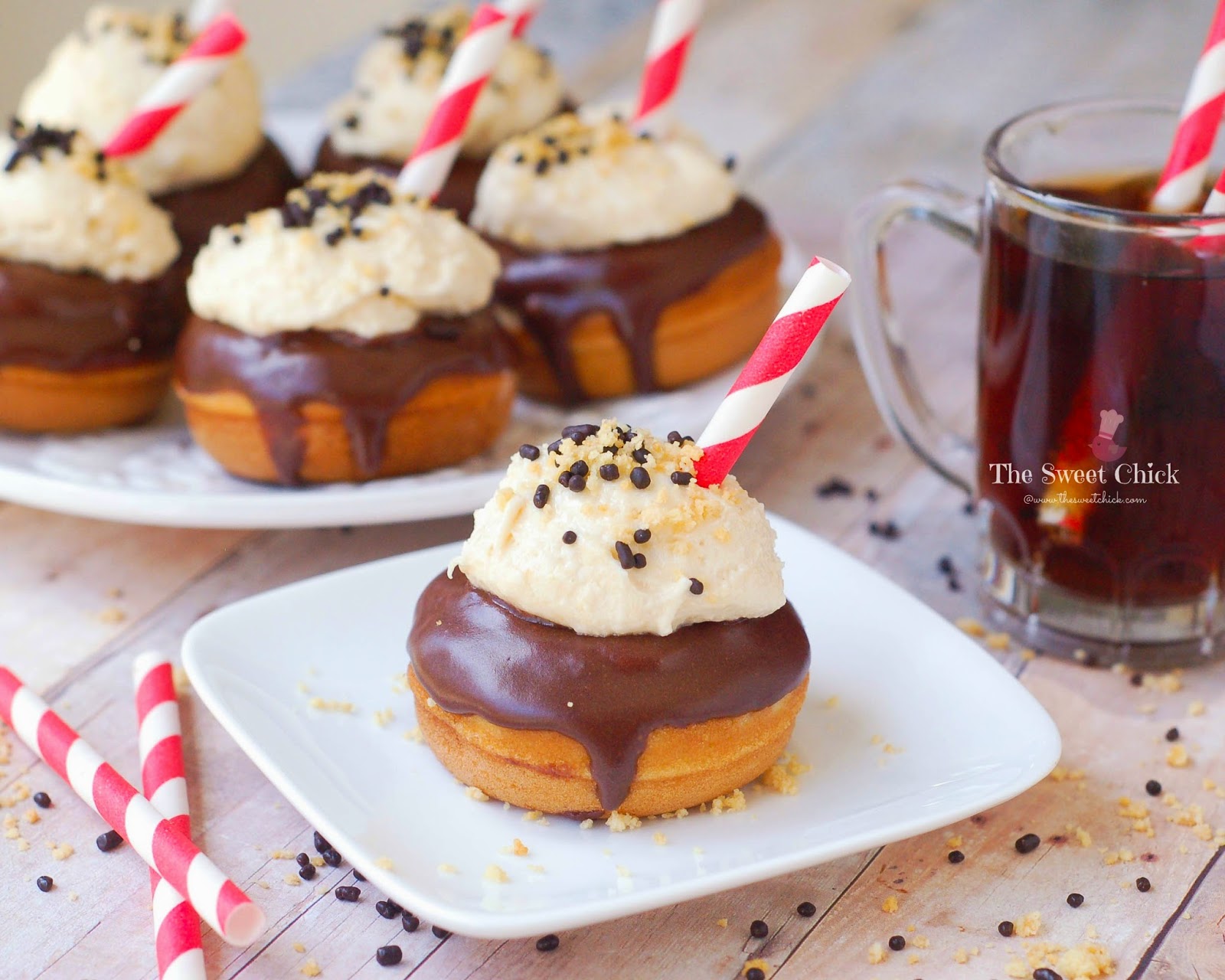 Root Beer Float Mini Donut by The Sweet Chick