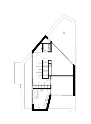 The L House by Philippe Stuebi Architekten GMBH Floor plan of The L House by Philippe Stuebi Architekten GMBH