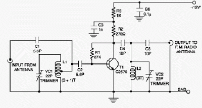  fm booster c/ ircuit diagram