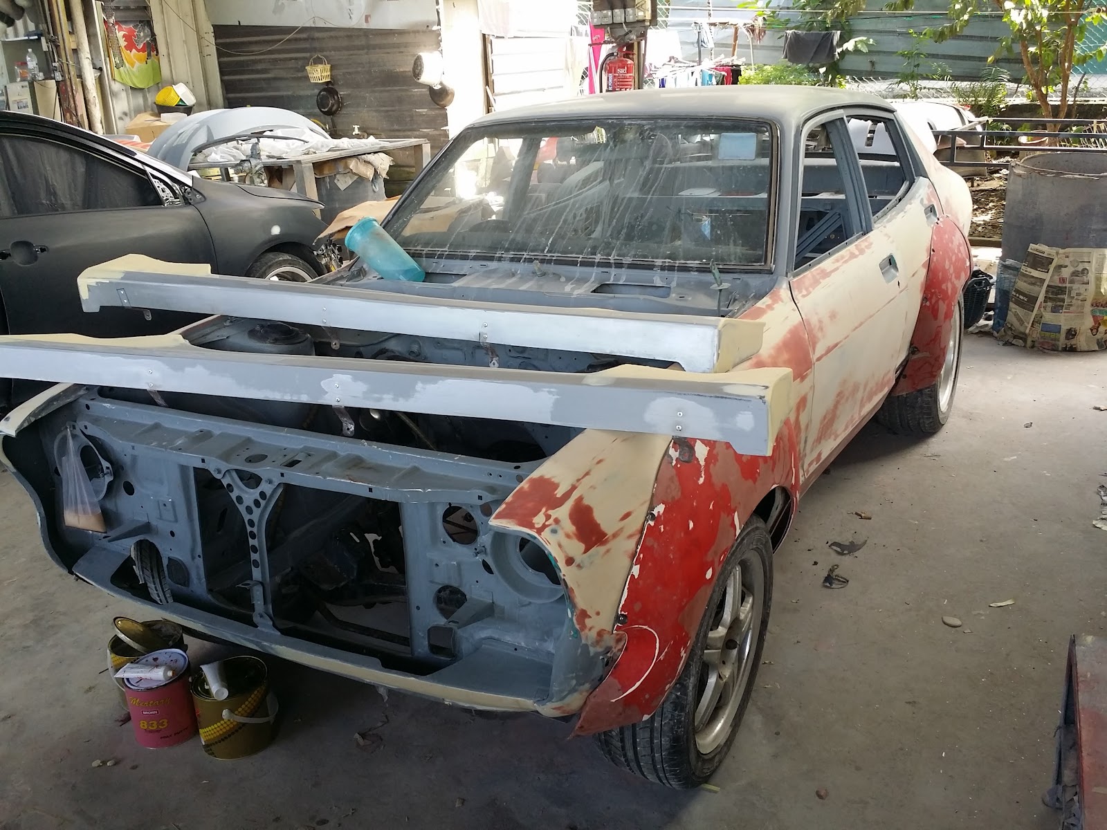 A Datsun Turbo Violet from 1974 Restoring the Datsun 120Y B210 Body