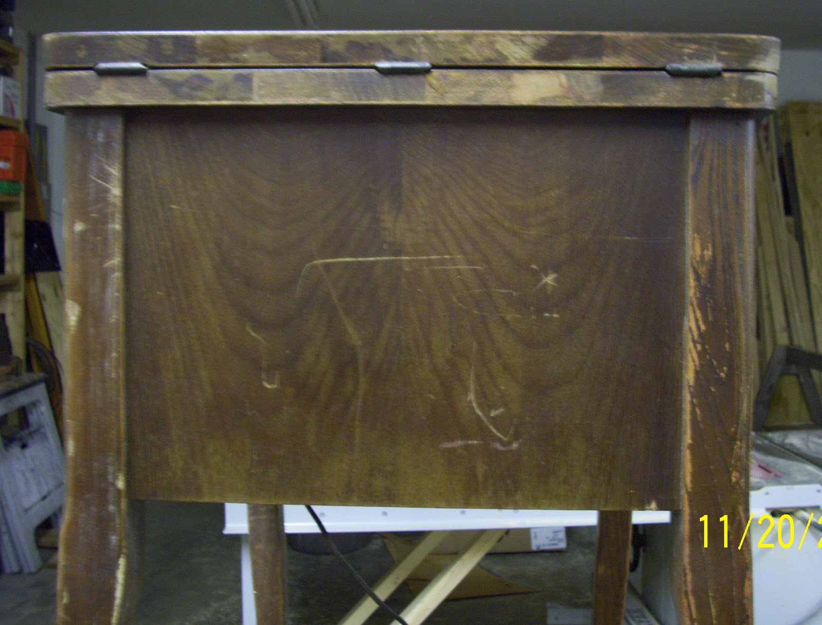 My Sewing Machine Obsession Stradivaro Cabinet Before