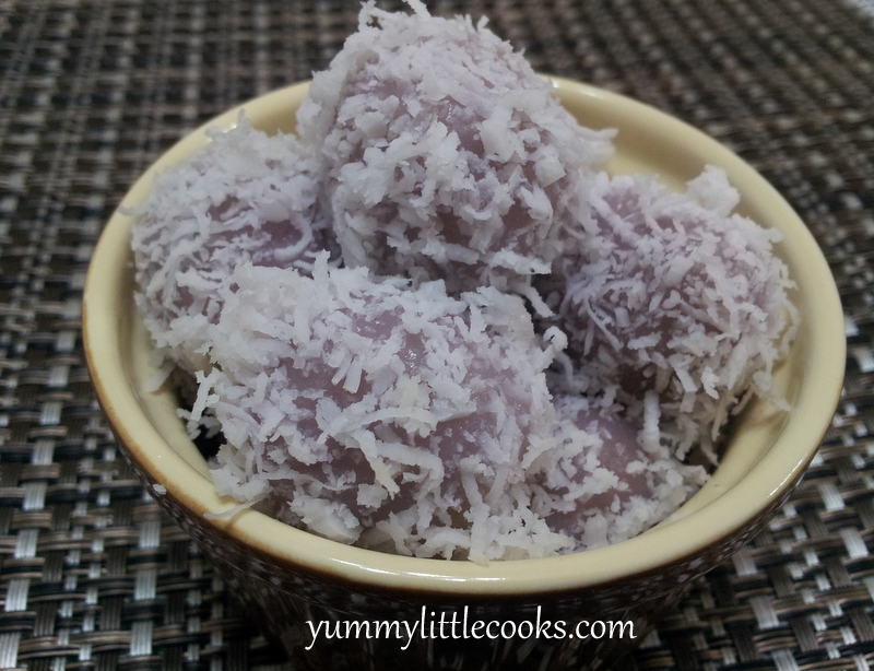 Purple Sweet Potatoes Ondeh Ondeh Buah Melaka